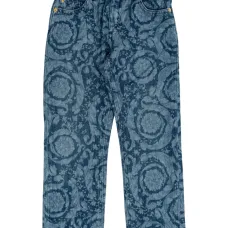 Джинсы с принтом