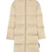 Стеганое пальто с капюшоном