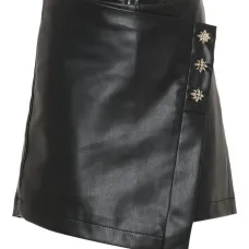 Декорированная юбка-шорты с запахом