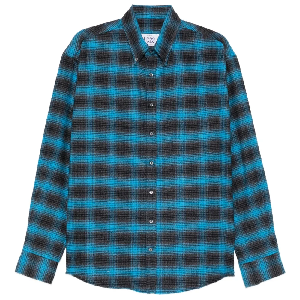 Клетчатая рубашка на пуговицах