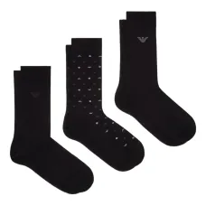 Комплект из трех пар носков в горох с логотипом