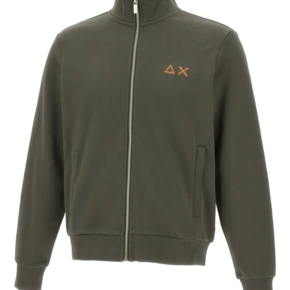 Толстовка на молнии с вышитым логотипом