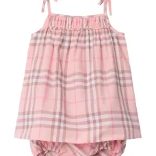 Комплект из платья и блумеров в клетку