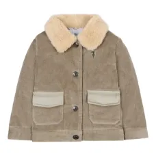 Вельветовая куртка с воротником из искусственного меха Вельветовая куртка с воротником из искусственного меха