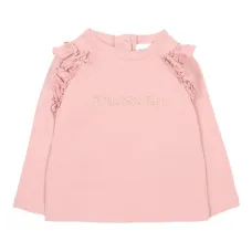 Футболка с длинными рукавами и оборками