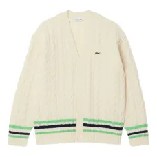 Кардиган фактурной вязки с полосками