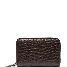 Кошелек на молнии с тиснением