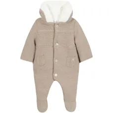 Вязаная детская одежда с капюшоном