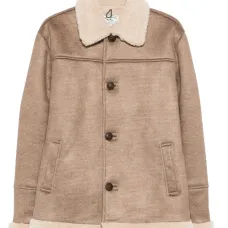 Пальто с меховым воротником