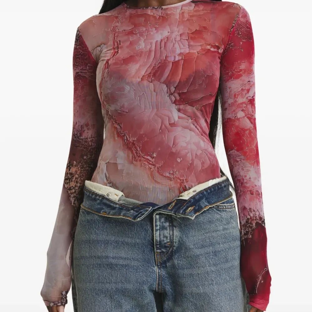 Топ с длинными рукавами