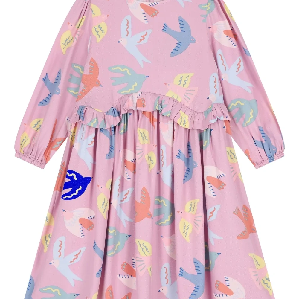 Платье с оборками