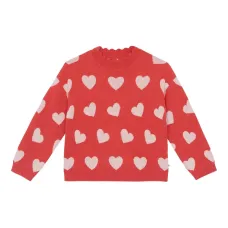 Свитер Mila с оборками и принтом