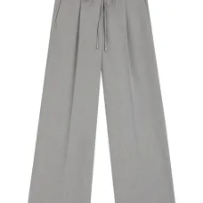 Брюки с кулиской и складками