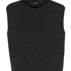 Топ с высоким воротником