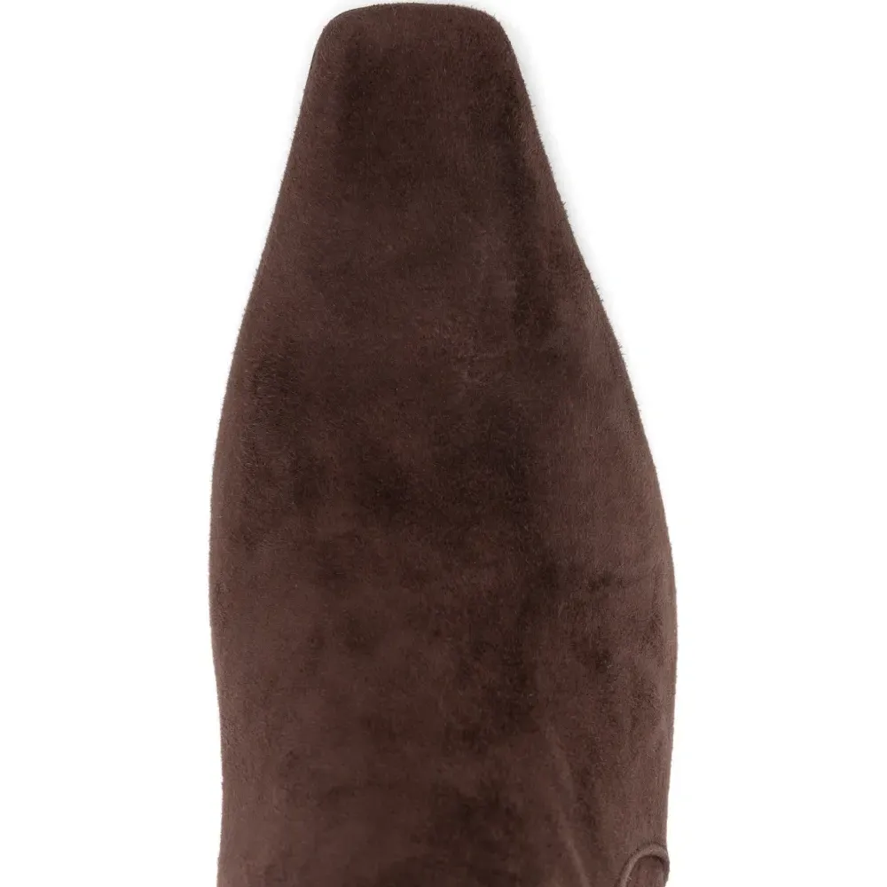 Ботинки с квадратным носком и каблуком 55 мм