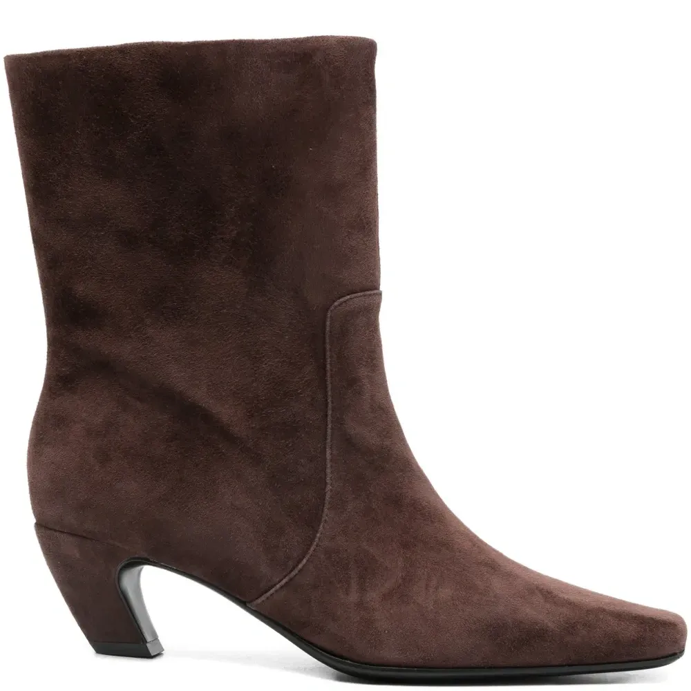 Ботинки с квадратным носком и каблуком 55 мм