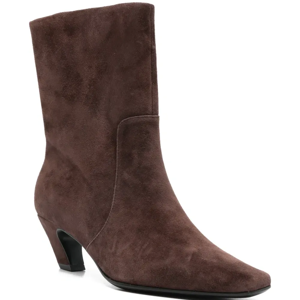 Ботинки с квадратным носком и каблуком 55 мм