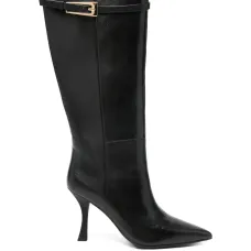 Ботильоны с пряжкой на каблуке 90 мм