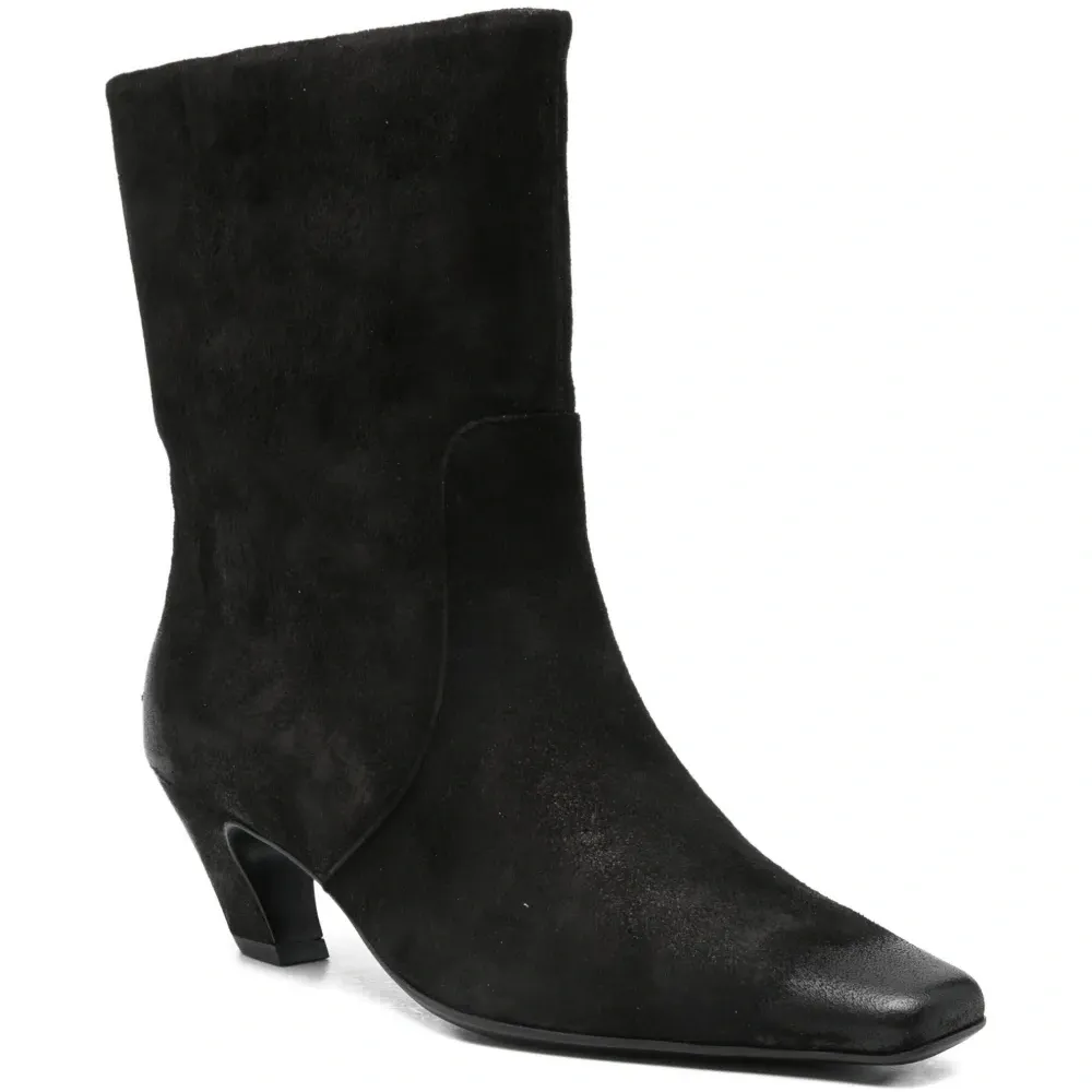 Ботинки с квадратным носком и каблуком 50 мм