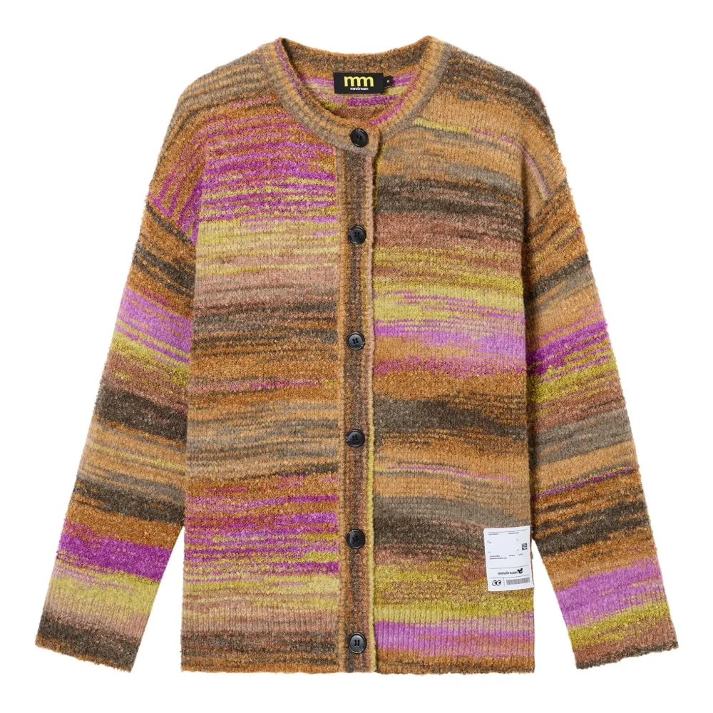 Полосатый кардиган на пуговицах