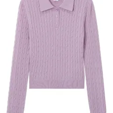 Рубашка поло фактурной вязки