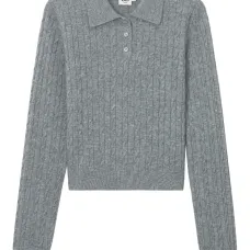 Рубашка поло фактурной вязки