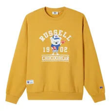 Свитшот с круглым вырезом и графическим принтом