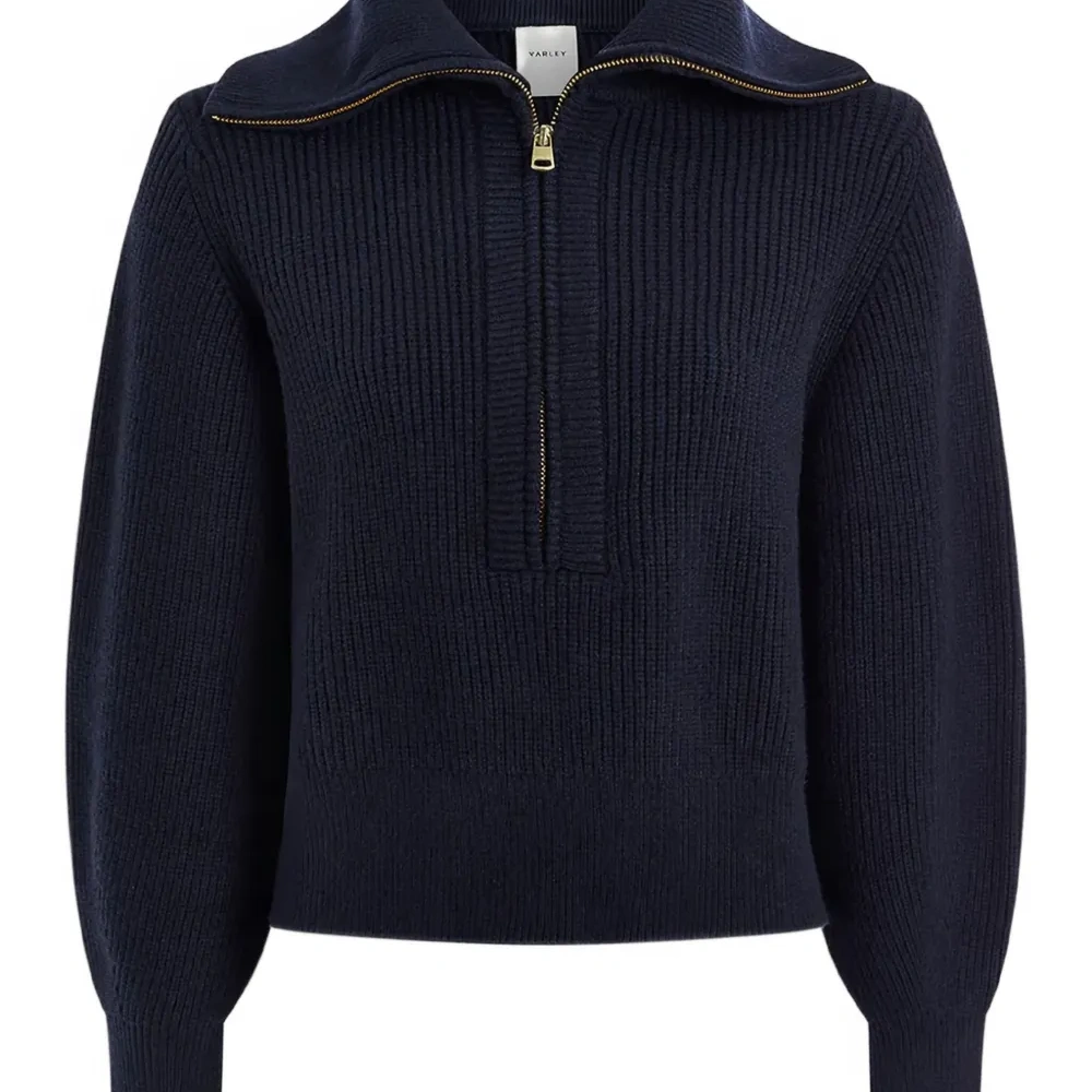 Свитер Maura в рубчик с воротником на молнии