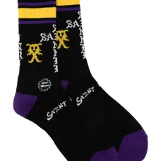 Полосатые носки с вышитым логотипом Полосатые носки с вышитым логотипом