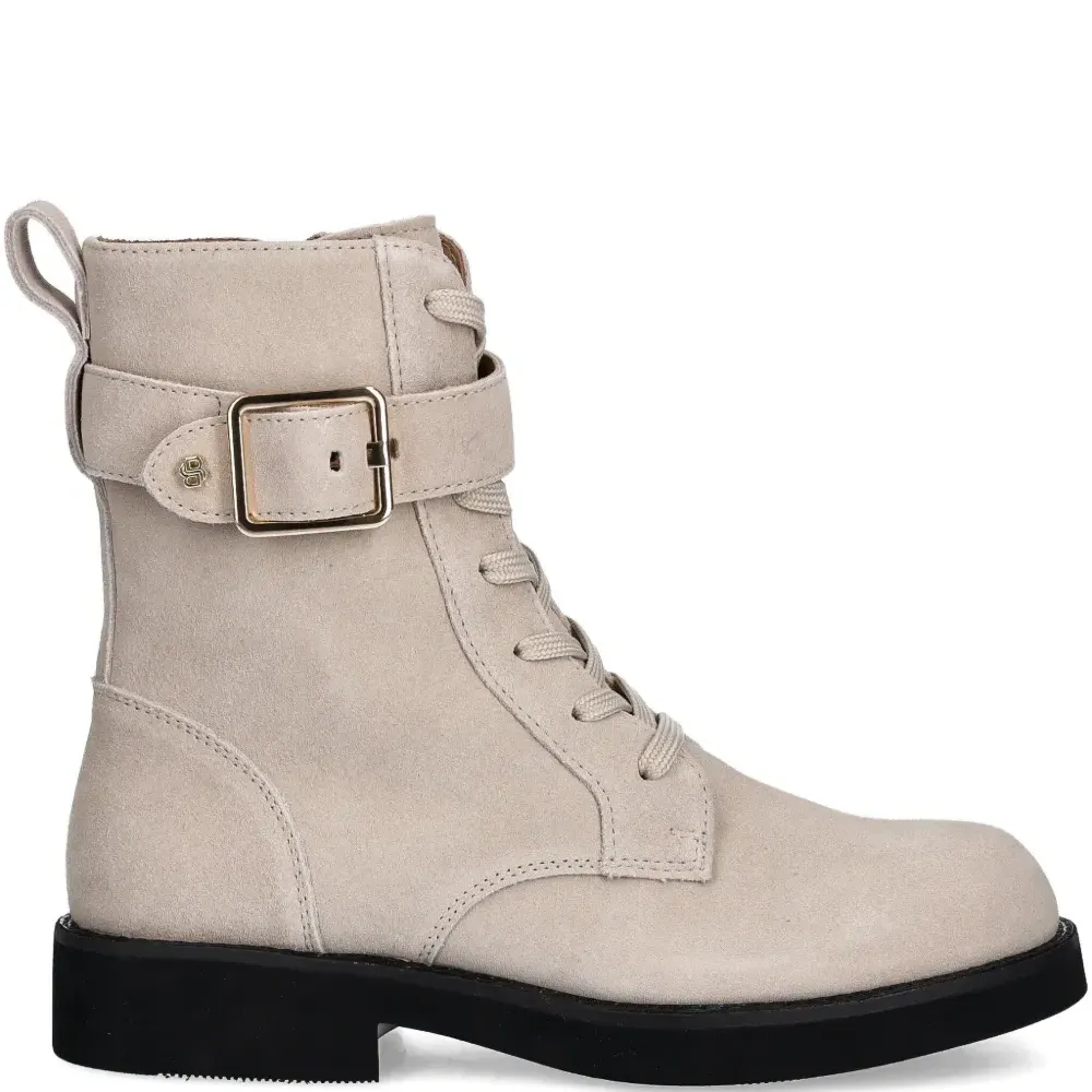 Ботинки на шнуровке с пряжками