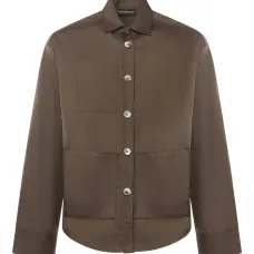 Рубашка с накладным карманом