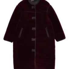 Пальто с меховой отделкой