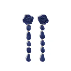 Серьги-подвески в форме цветов Серьги-подвески в форме цветов