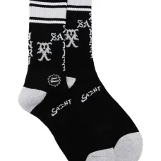 Носки с вышитым логотипом и полосками Носки с вышитым логотипом и полосками