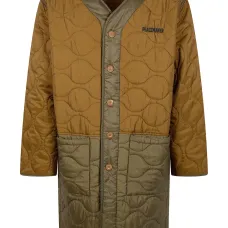 Пальто с вышитым логотипом