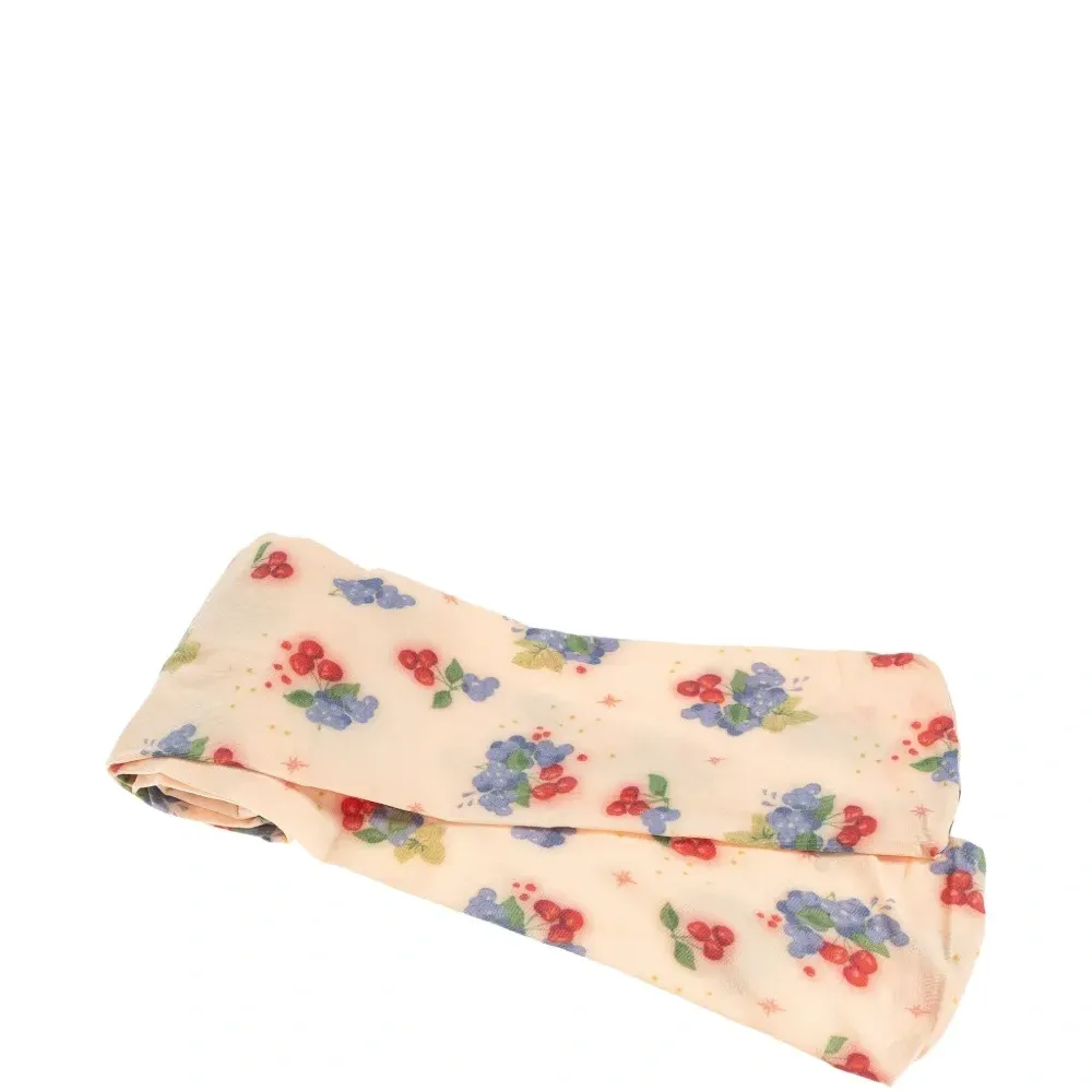 Комплект из двух колготок с цветочным узором Комплект из двух колготок с цветочным узором