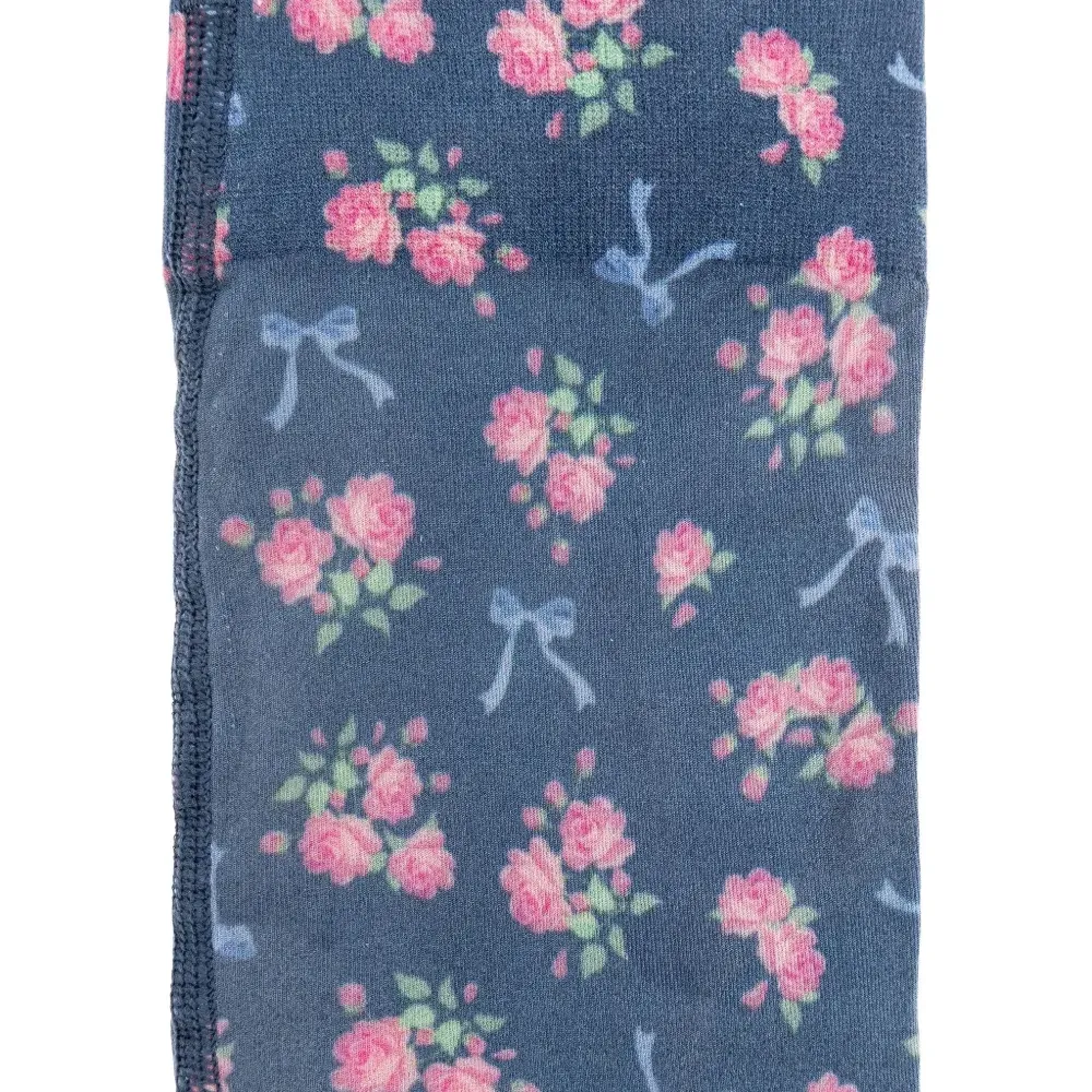 Комплект из двух колготок с цветочным узором Комплект из двух колготок с цветочным узором