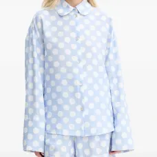 Комплект из рубашки и шортов в горох