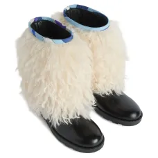 Ботинки с меховой отделкой