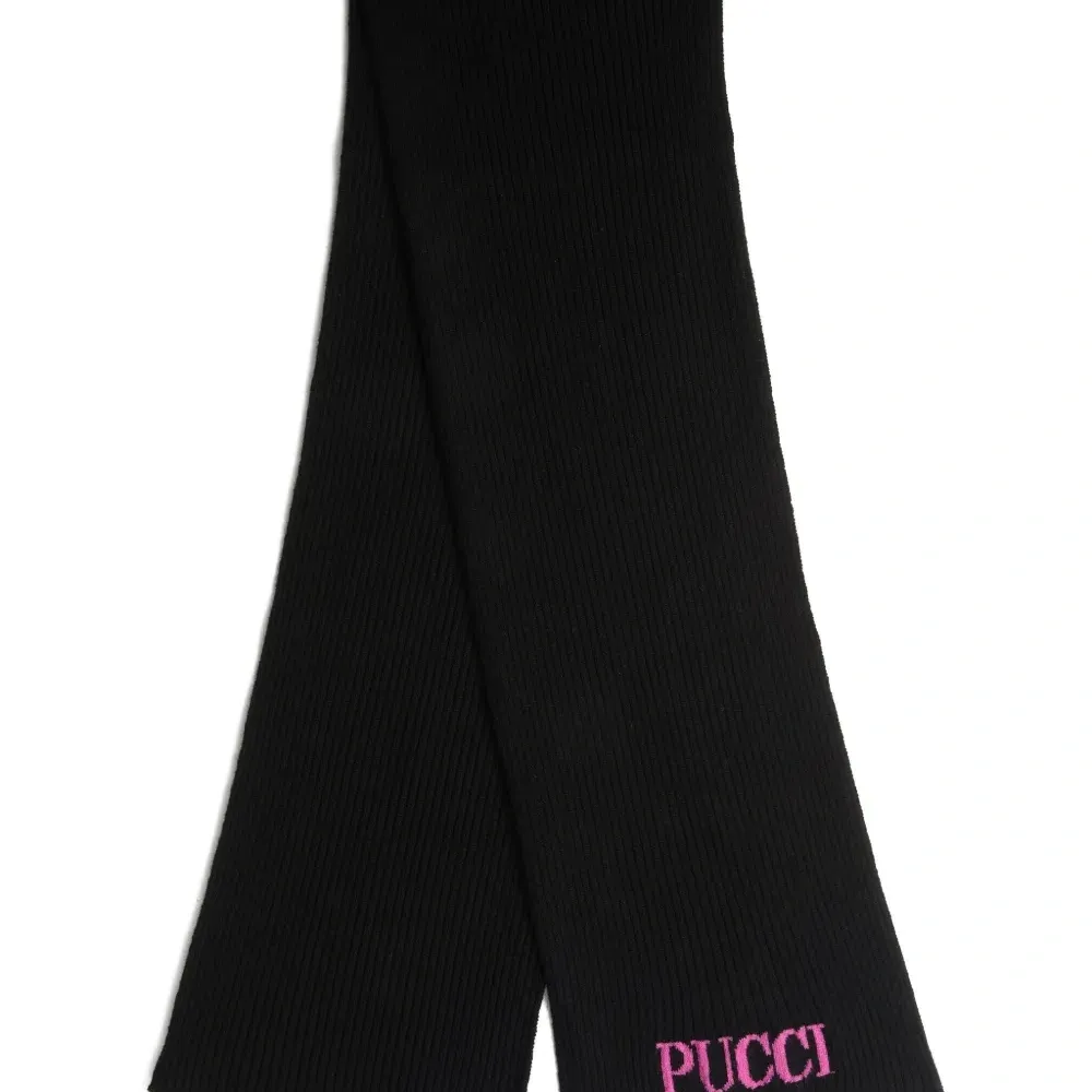 Шарф с жаккардовым логотипом