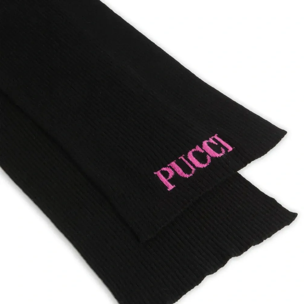 Шарф с жаккардовым логотипом