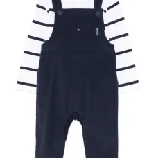 Вельветовый комбинезон в полоску