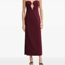 Платье миди Eleni без бретелек с вырезами