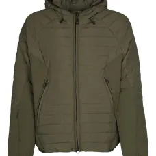 Стеганая куртка с капюшоном