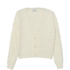 Кардиган с V-образным вырезом и логотипом Кардиган с V-образным вырезом и логотипом