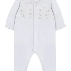 Пижама с оборками на воротнике