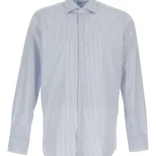 Полосатая рубашка на пуговицах