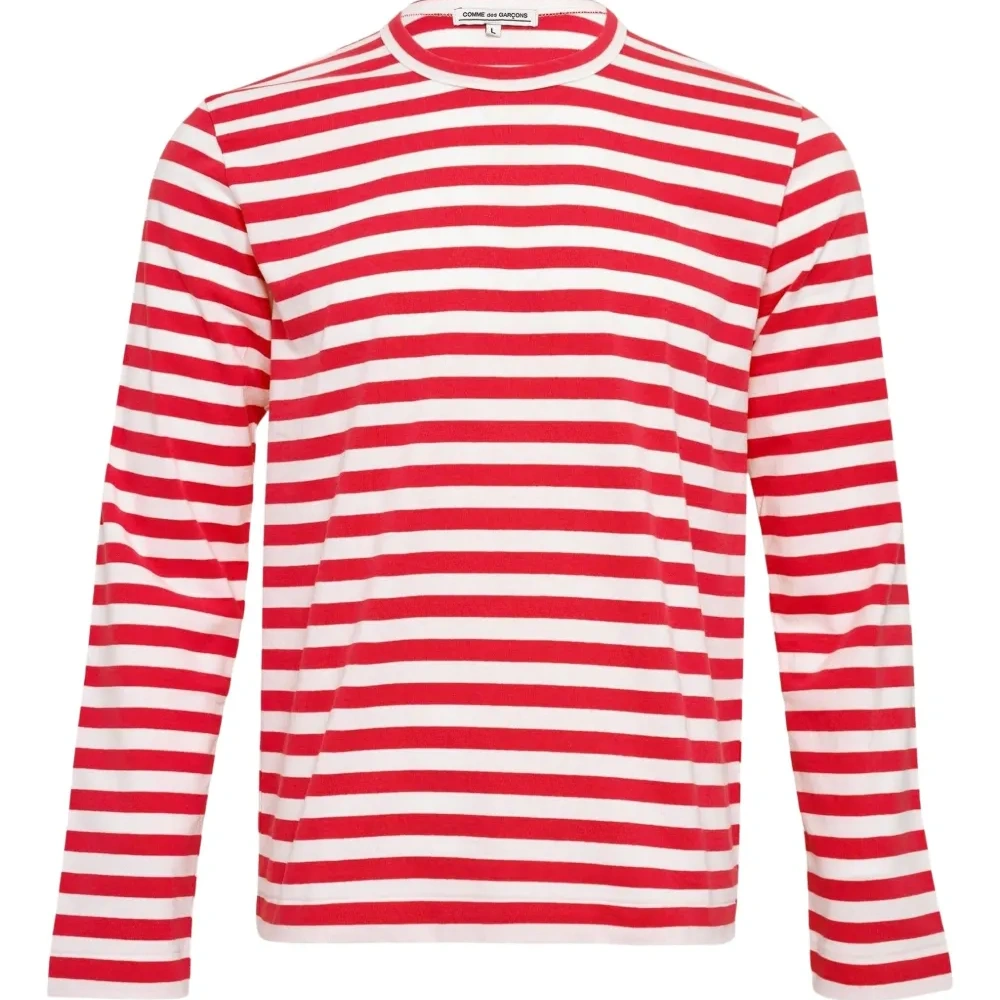 Полосатая футболка с длинными рукавами