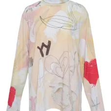 Водолазка с графичным принтом