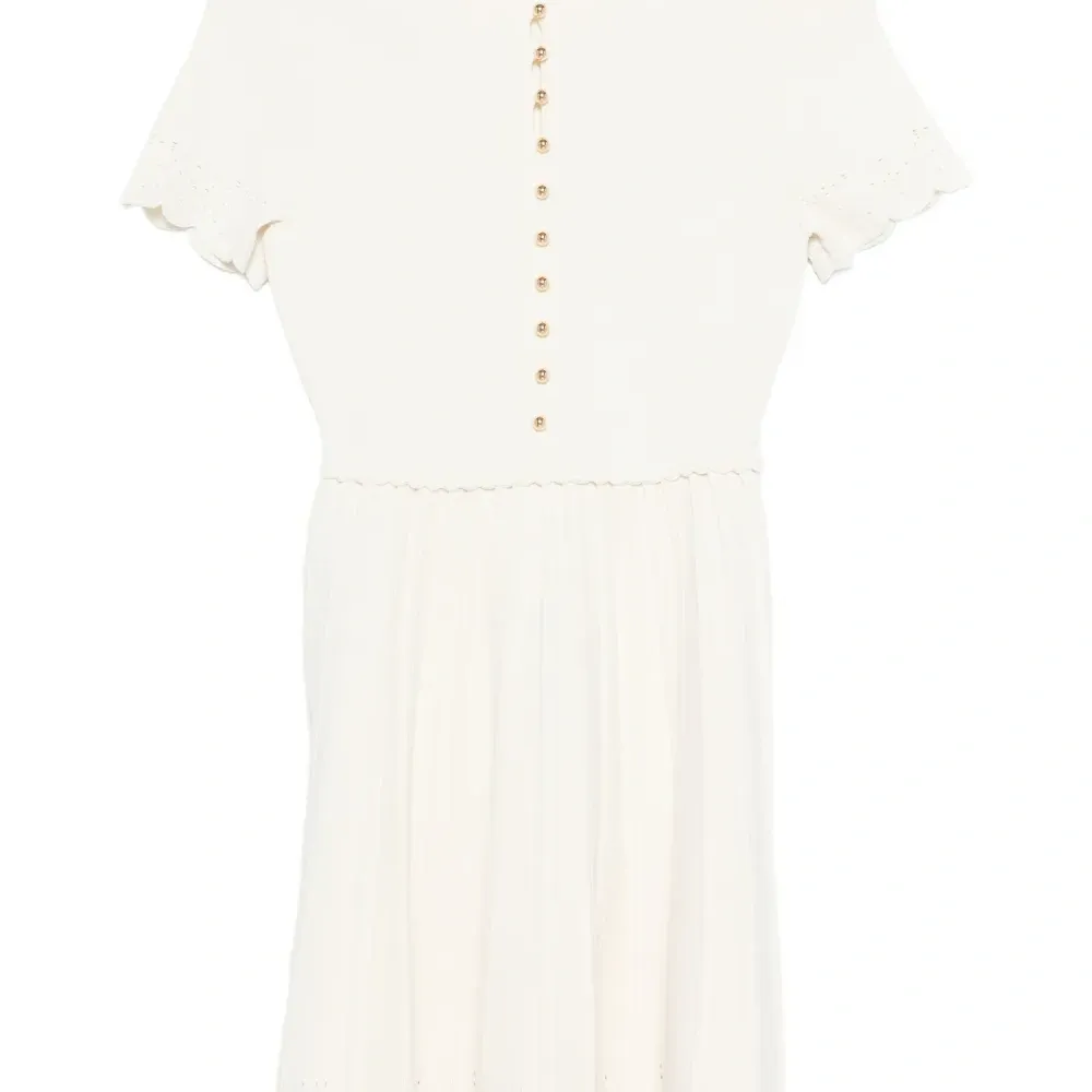 Платье мини с фестонами